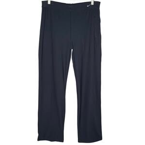 Nike Straight Leg Active Pants L Black Dri-Fit Performance Sporty VTG Y2K 222496